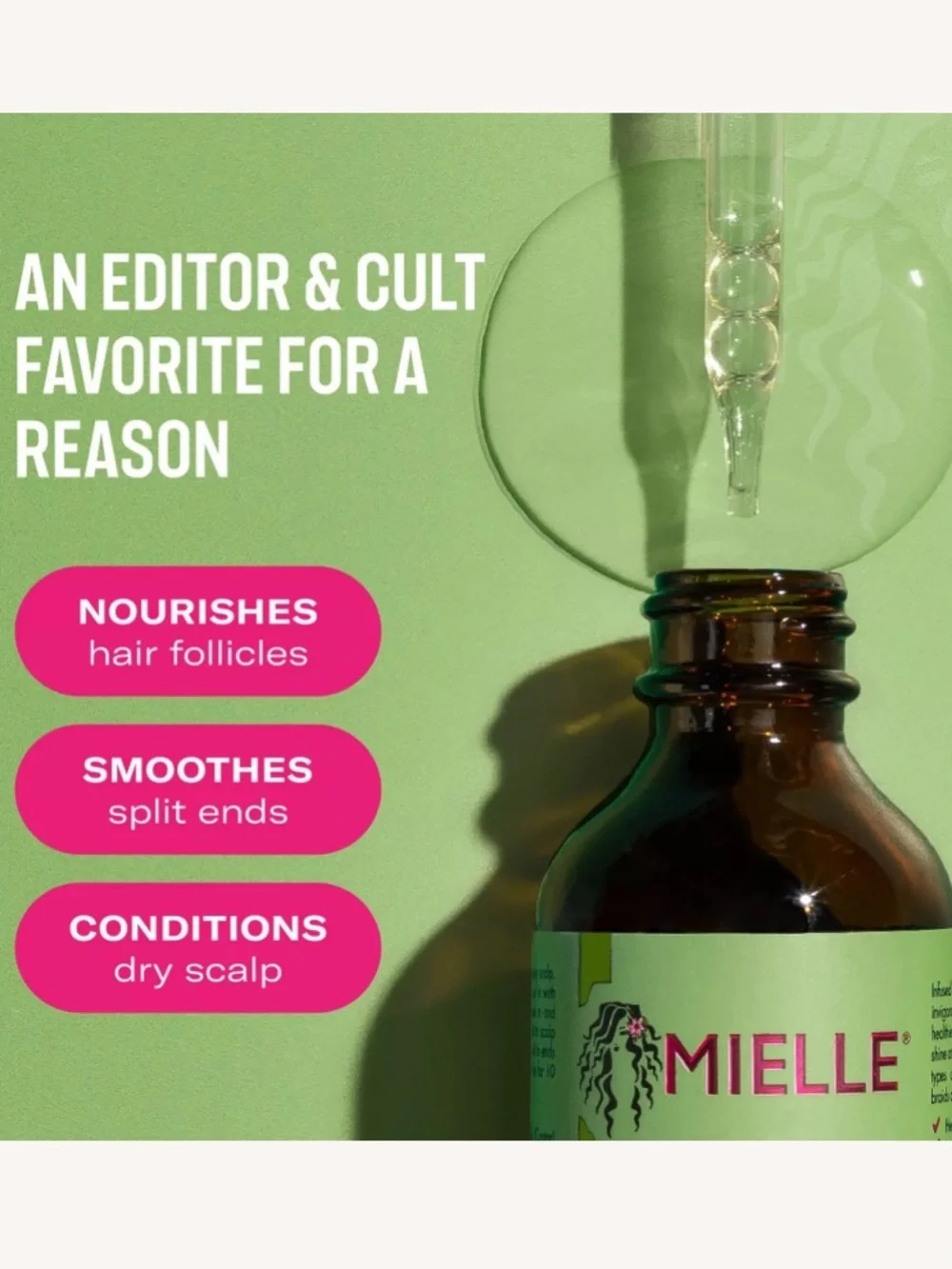 Mielle Rosemary Mint Scalp & Hair Strengthening Oil - Green 2oz/59ml
